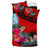 Guam Bedding Set - Polynesian Hook And Hibiscus (Red) - Polynesian Pride