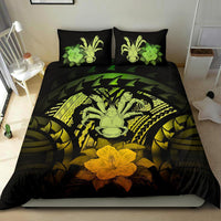 Niue Duvet Cover Set - Coconut Crab & Reggae Hibiscus - Polynesian Pride