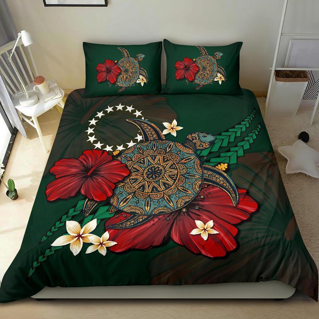 Cook Islands Bedding Set - Green Turtle Tribal - Polynesian Pride