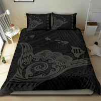 Hawaiian Map Shaka Grey Polynesian Bedding Set - Polynesian Pride