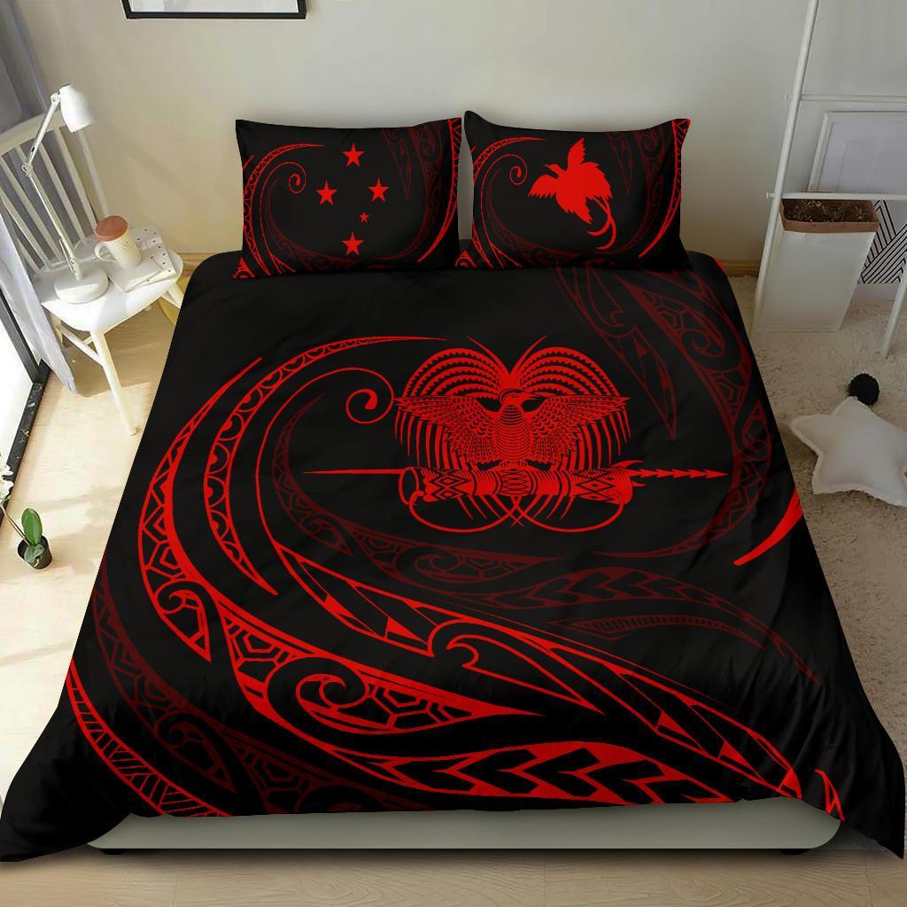 Papua New Guinea Bedding Set - Red - Frida Style - Polynesian Pride
