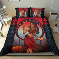 Polynesian Hawaii Duvet Cover Set Set - Pele Hawaiian Girl - Polynesian Pride