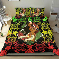 Polynesian Hawaii Duvet Cover Set - Hawaiian Girl Reggae - Polynesian Pride