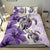 Polynesian Duvet Cover Set - Tahiti Bedding Set Polynesia Turtle Hibiscus Purple - Polynesian Pride