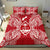 Polynesian Bedding Set - Guam Duvet Cover Set Map Red White - Polynesian Pride