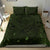 New Zealand Bedding Set, Maori Gods Tumatauenga (God Of War) - Green - Polynesian Pride