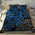 Polynesian Duvet Cover - Guam Bedding Set - Blue Turtle Flowing Blue - Polynesian Pride