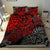 Polynesian Duvet Cover - Guam Bedding Set - Red Turtle Flowing Red - Polynesian Pride