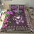 Polynesian Duvet Cover Set - Tahiti Bedding Set Turtle Hibiscus Purple - Polynesian Pride