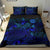 Polynesian Bedding Set - Tahiti Duvet Cover Set Blue Color - Polynesian Pride