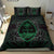 Guam Polynesian Bedding Set - Green Hibiscus Coat Of Arms - Polynesian Pride