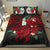 Polynesian Bedding Set - Tahiti Duvet Cover - Hibiscus and Sea Turtle (Red) - Polynesian Pride