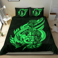 Polynesian Bedding Set - New Caledonia Duvet Cover Set Father And Son Green - Polynesian Pride