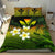 Kanaka Maoli (Hawaiian) Bedding Set, Polynesian Plumeria Banana Leaves Reggae - Polynesian Pride