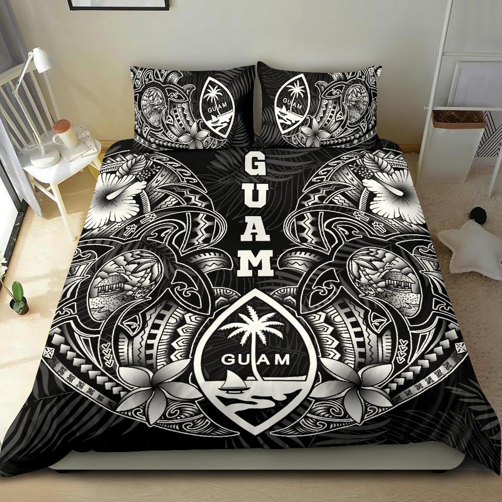 Polynesian Bedding Set - Guam Duvet Cover Sets - White Turtle Homeland WHITE - Polynesian Pride