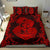 Hawaii Anchor Hibiscus Flower Vintage Bedding Set - AH - Red - Polynesian Pride