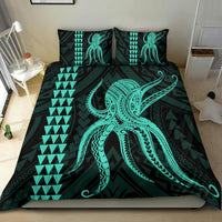 Hawaii Octopus KaKau Polynesian Bedding Set - Turquoise - Polynesian Pride
