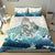 Maori Manaia The Blue Sea Bedding Set, White - Polynesian Pride