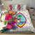 Guam Bedding Set - Hibiscus Polynesian Pattern White Version - Polynesian Pride