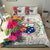 Samoa Bedding Set - Hibiscus Polynesian Pattern White Version - Polynesian Pride