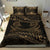 New Zealand Bedding Set Gold Manaia Maori - Silver Fern Duvet Cover - Polynesian Pride