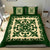 Hawaiian Bedding Set Royal Pattern - Emerald Green - Polynesian Pride