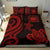 Samoa Polynesian Bedding Set - Red Tentacle Turtle Red - Polynesian Pride