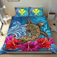 Hawaii Bedding Set - Hawaii Sea Turtle Hibiscus Coconut Tree Bedding Set - Polynesian Pride