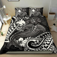 Papua New Guinea Bedding Set - White Shark Polynesian Tattoo - Polynesian Pride