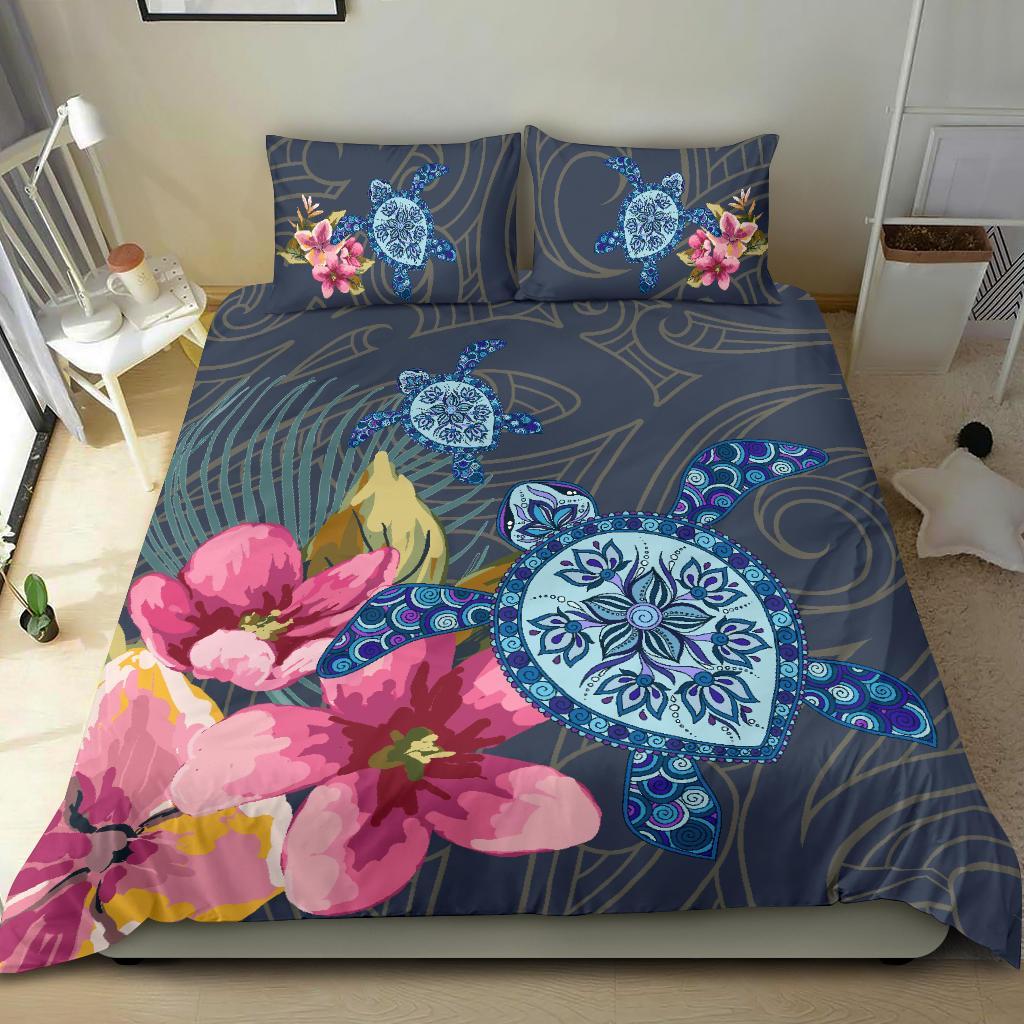 Hawaii Turtle Hibiscus Bedding Set - LH Style - Polynesian Pride