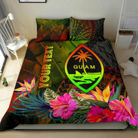 Guam Polynesian Personalised Bedding Set - Hibiscus and Banana Leaves - Polynesian Pride