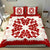 Hawaii Bedding Set - Hawaiian Quilt Plumeria Medallion Red - AH - Polynesian Pride