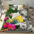 Tokelau Bedding Set White - Turtle Plumeria Banana Leaf - Polynesian Pride