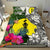 New Caledonia Bedding Set White - Turtle Plumeria Banana Leaf - Polynesian Pride