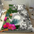 Marshall Islands Bedding Set White - Turtle Plumeria Banana Leaf - Polynesian Pride