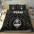 Guam Bedding Set - Guam Seal With Polynesian Tattoo Style (Black) - Polynesian Pride