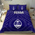 Guam Bedding Set - Guam Seal With Polynesian Tattoo Style (Blue) - Polynesian Pride