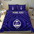 Guam Personalised Bedding Set - Guam Seal With Polynesian Tattoo Style (Blue) Blue - Polynesian Pride