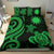 Nauru Bedding Set - Green Tentacle Turtle Green - Polynesian Pride