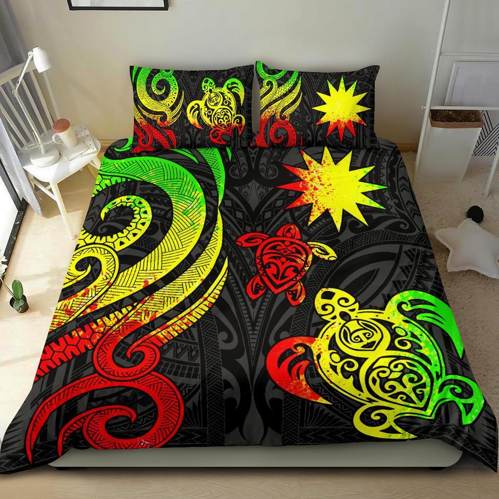 Nauru Bedding Set - Reggae Tentacle Turtle Reggae - Polynesian Pride