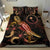 Chuuk Polynesian Bedding Set - Turtle With Blooming Hibiscus Gold - Polynesian Pride