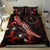 Chuuk Polynesian Bedding Set - Turtle With Blooming Hibiscus Red - Polynesian Pride