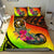 Chuuk Bedding Set - Polynesian Hook And Hibiscus (Raggae) - Polynesian Pride