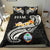 Guam Bedding Set - Guam Seal Polynesian Patterns Plumeria (Black) - Polynesian Pride