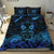 Maori Aotearoa Rugby Haka Bedding Set New Zealand Silver Fern - Blue - Polynesian Pride