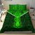 New Zealand Maori Rugby Bedding Set Pride Version - Green Gray - Polynesian Pride