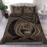 Pohnpei Duvet Cover Set - Pohnpei Flag Brown - Polynesian Pride