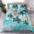 Polynesian Duvet Cover Set - Guam Bedding Set Blue Turtle Hibiscus - Polynesian Pride