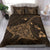 Hawaiian Map Kanaka Manta Ray Polynesian Bedding Set Gold - Polynesian Pride