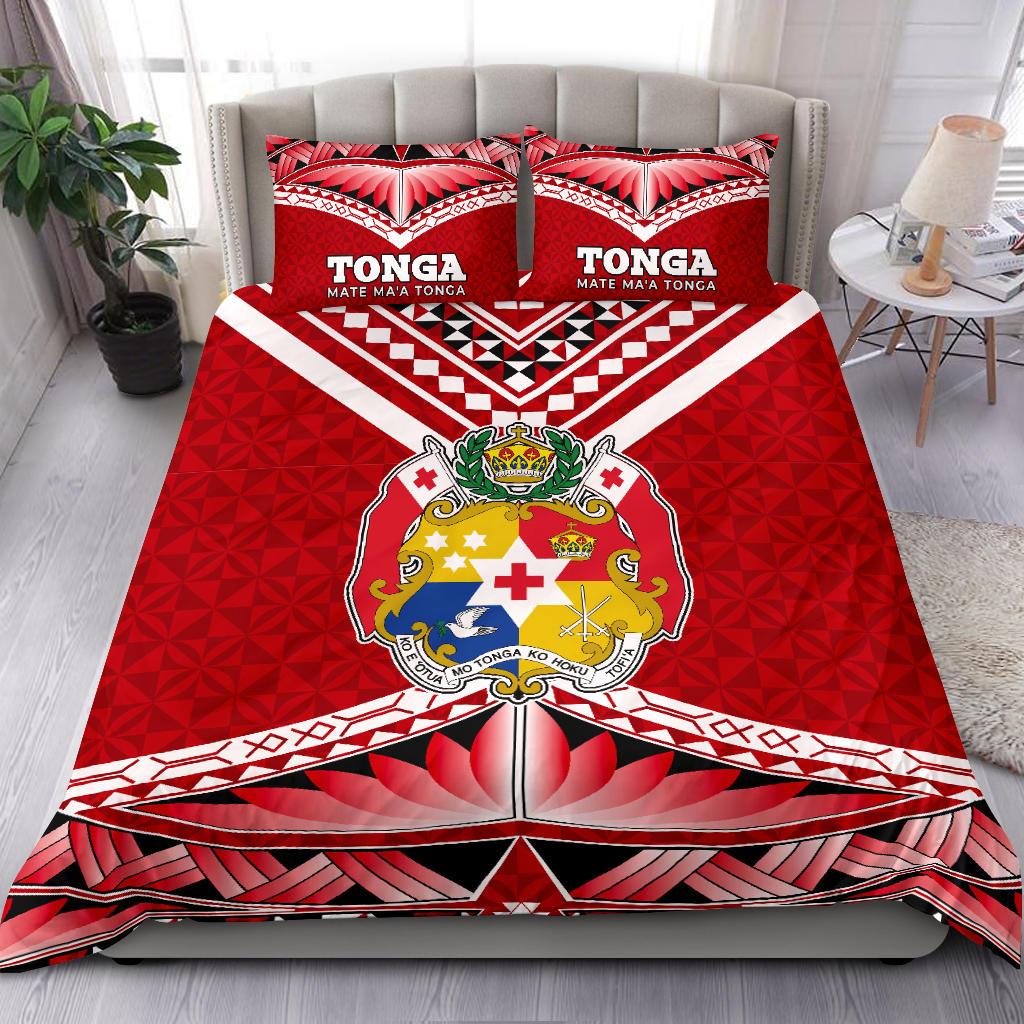 Polynesian Bedding Set - Mate Ma'a Tonga Pattern Duvet Cover Set - Polynesian Pride